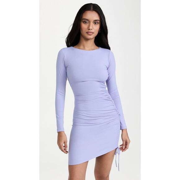 Susana Monaco Boat Neck Side Gathered‎ Dress - Picture 1 of 6
